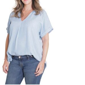 Ingrid & Isabel Light Blue Blouse